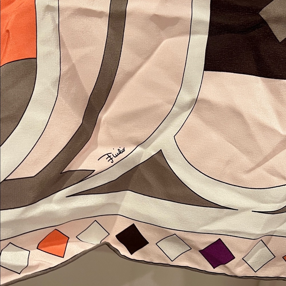 Emilio Pucci Patterned Scarf - Picture 6 of 6